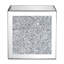 Bethly 35Cm Crushed Crystal Mirrored Square Planter Boxes Set Of 2