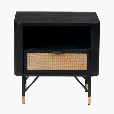 Caylin 55cm W Solid Wood Bedside Table