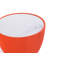 Ensemble de table de salon moderne 3 pièces avec base en acier inoxydable recouvert de cuir végétalien Anderson-139125797