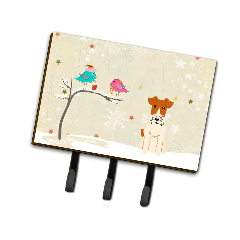 Cadeaux de noël entre amis fils fox terrier ou porte-clé