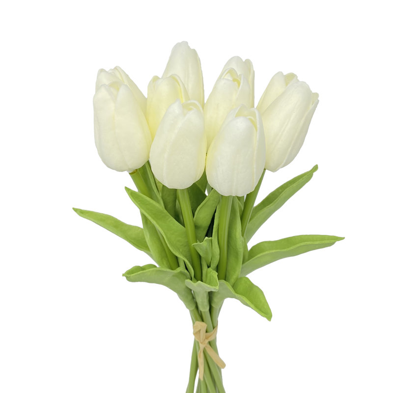 Arrangement floral tulipe véritable, Crème