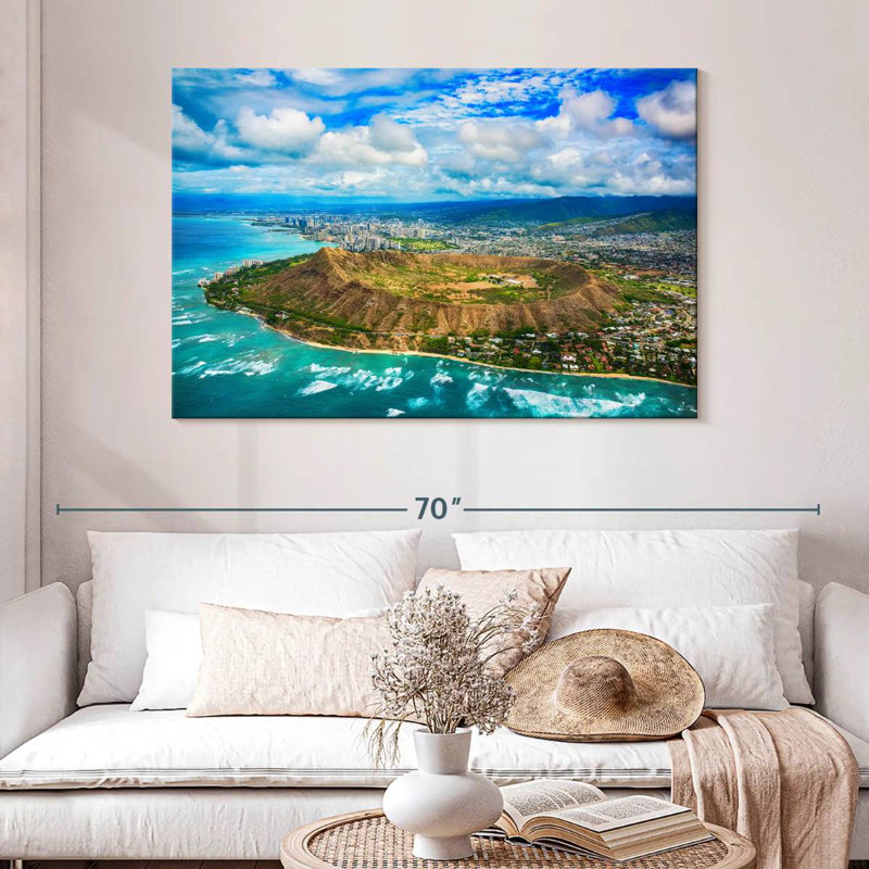 Gillard Diamond Head Hawaii, H 32 po x l 48 po