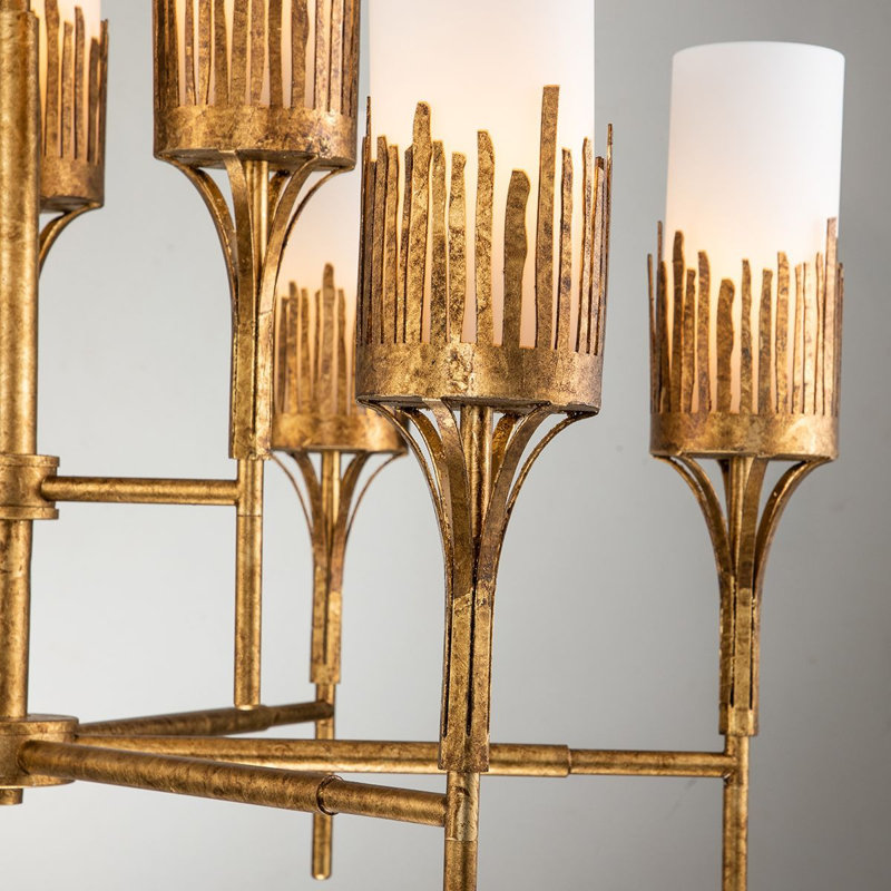 Sawgrass 6 - Light Unique Classic Chandelier, Matte Black