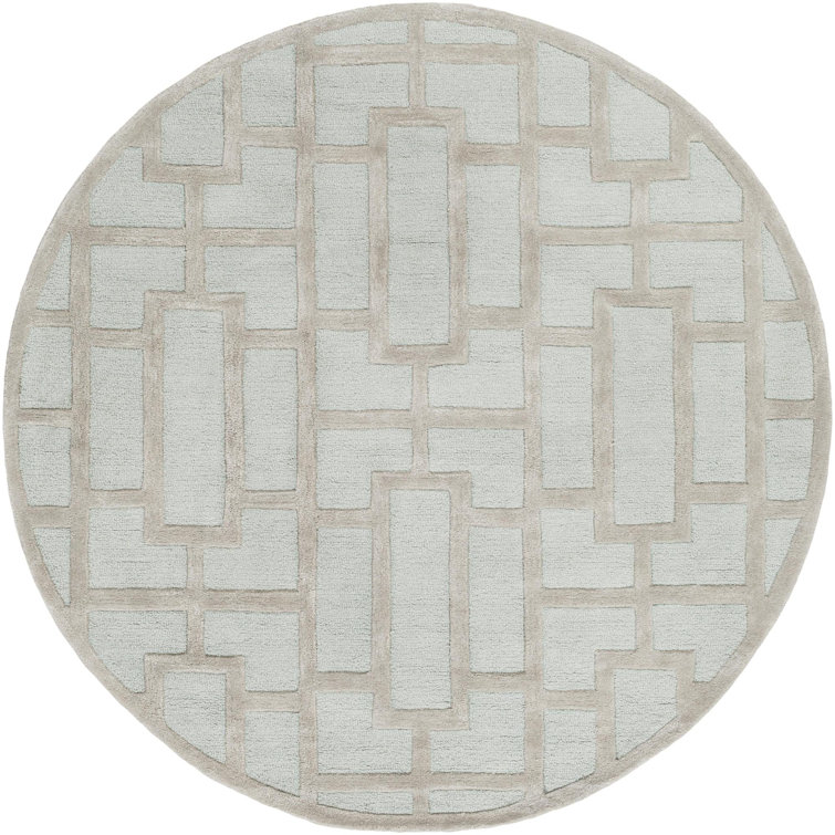Perpetua Hand Tufted Wool Geometric Indoor Rug