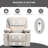 Modern Swivel and Rocking Recliner with Heating and Massage-131762828