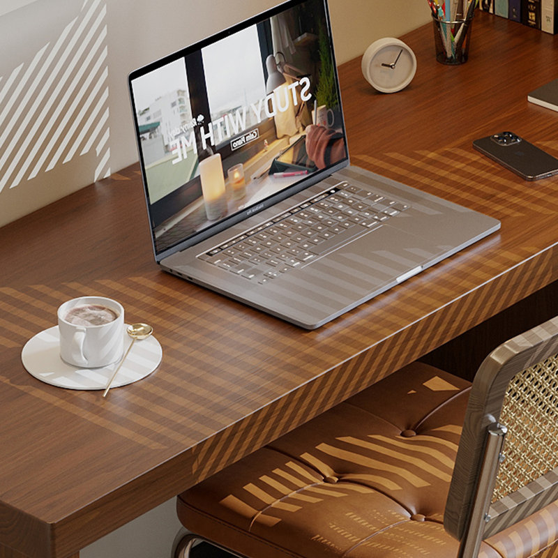 Solid wood with drawers desk