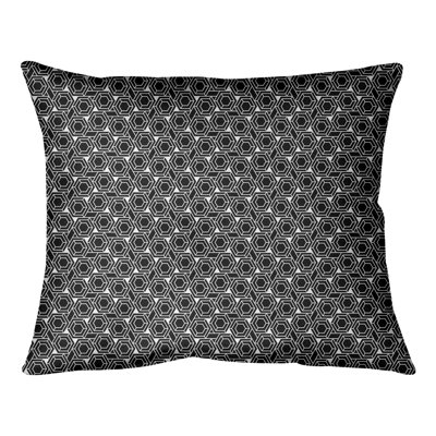 Coussin décoratif à treillis hexagonal Katelyn Elizabeth