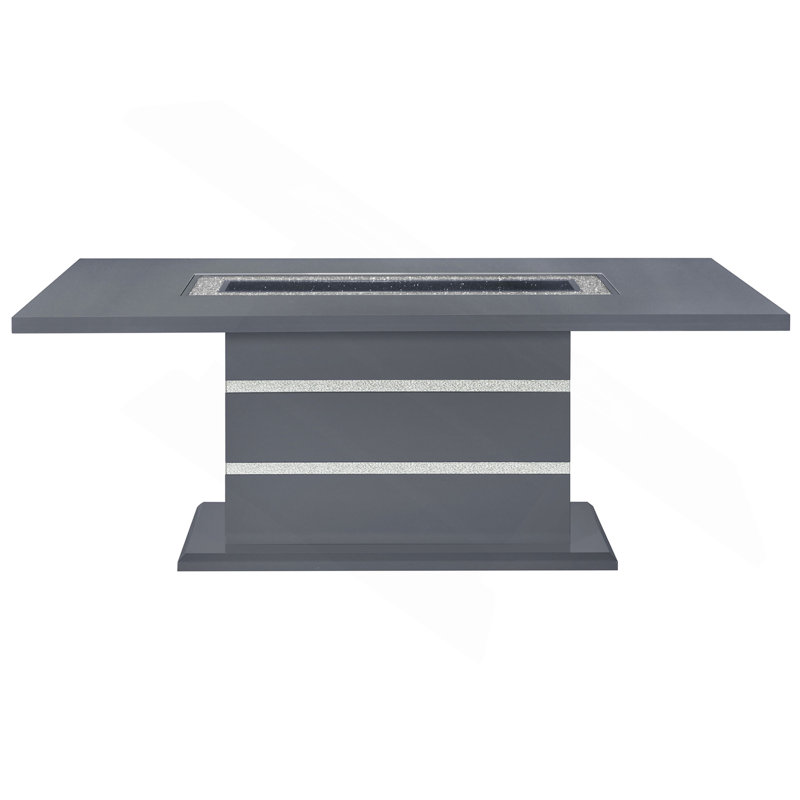 ARIYA DARK GREY DINING TABLE, Gray