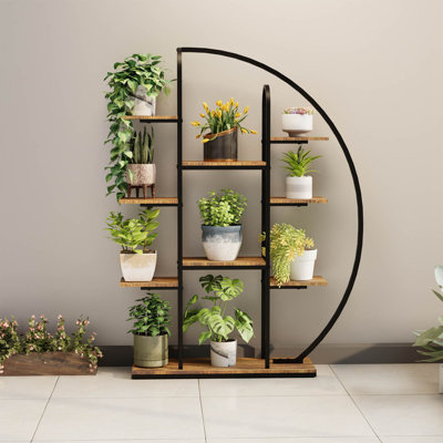 Support pour plante d'intérieur 62,2 po en forme de lune