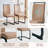 87" Wood Dining Table Set With PU Leather Upholstered Dining Chair-116617902-123060575