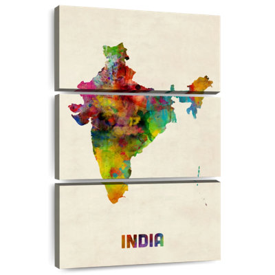 Carte d'aquarelle Aliaz, Inde I