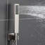 Ensemble de robinet de douche en nickel brossé pour salle de bain 16 po