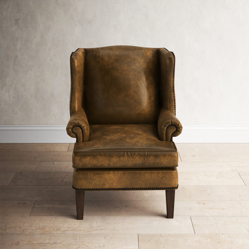Blakeley Caramel Leather Traditional Club Chair