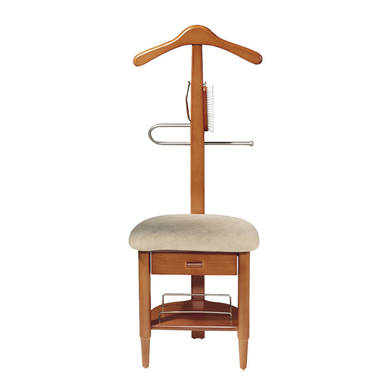 Freestanding Valet Stand, Cherry