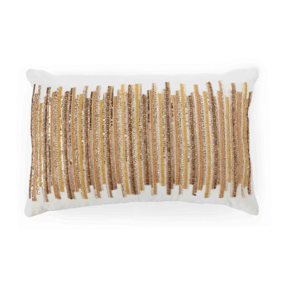 Striped Cotton Throw Pillow