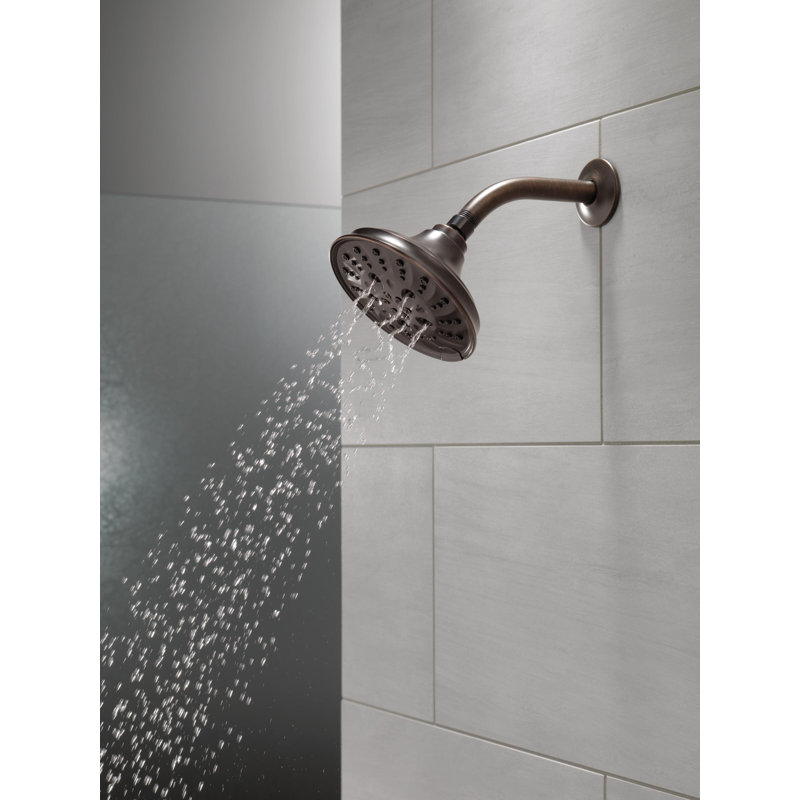 Pivotal Multi Function Fixed Shower Head, Rubbed Bronze