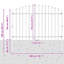 Powder-Coated Steel Fence Panels Included-124587420