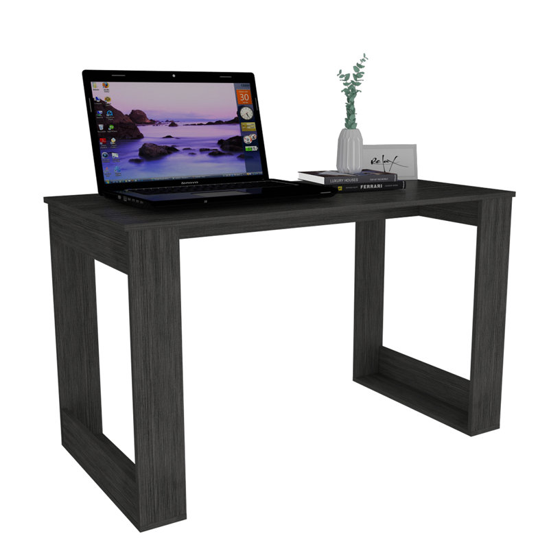 Bureau d'ordinateur rectangulaire