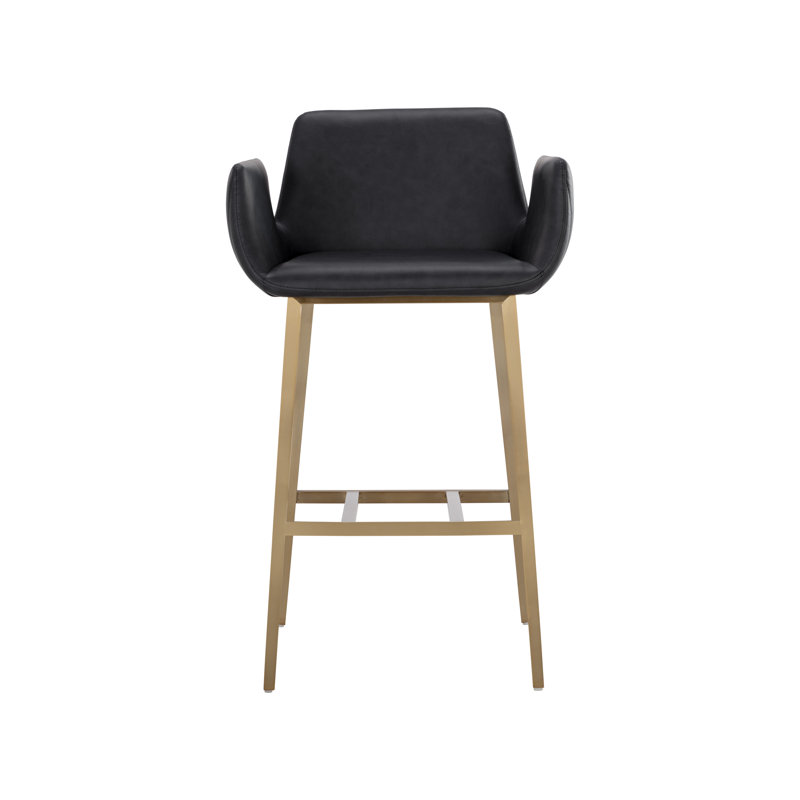 LUCANO COUNTER STOOL - BRAVO BLACK, Black, Bar Stool (30" Seat Height)