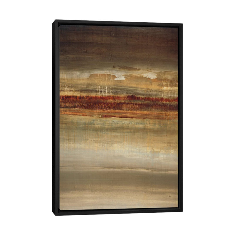 « savanna », reproduction sur toile, H 26 po x l 18 po x P 1,5 po, Toile avec cadre noir, Pas de tapis
