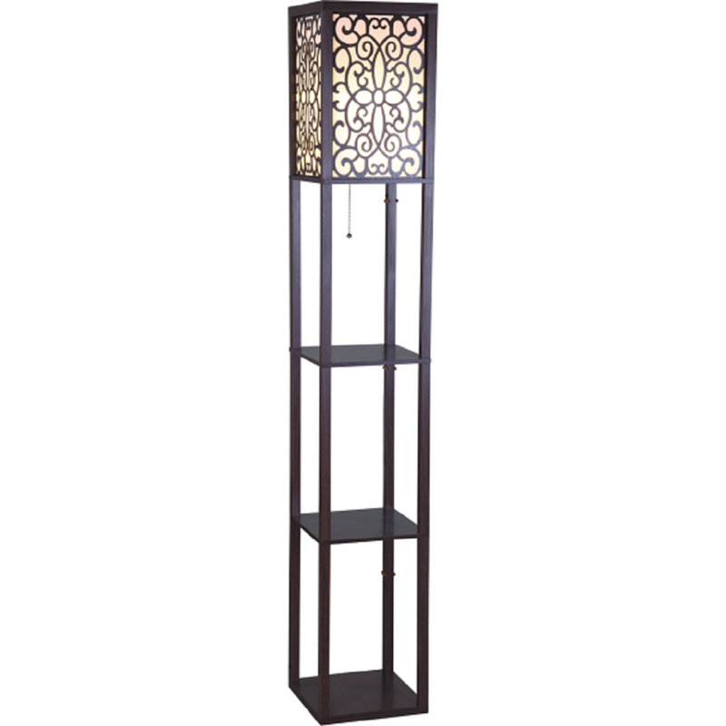 63'' Column Floor Lamp, Brown