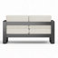 Finition de la causeuse avec coussin