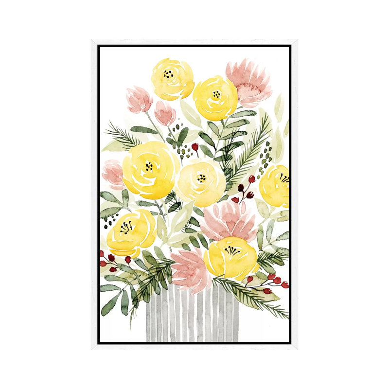 Blush Bouquet I by Grace Popp - Gallery-Wrapped Canvas Giclée on Canvas, 101.6 cm H x 66.04 cm W, White Floater Frame