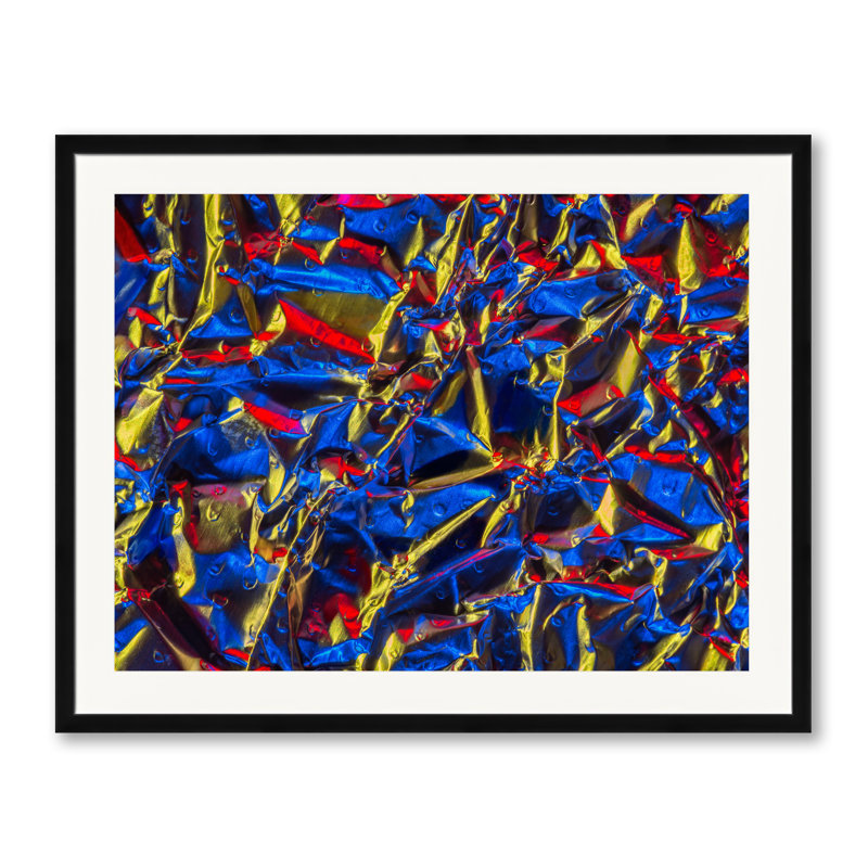Feuille d'aluminium par Philippe Moisoux - photographie, Papier avec cadre noir, H 24 po x l 30 po