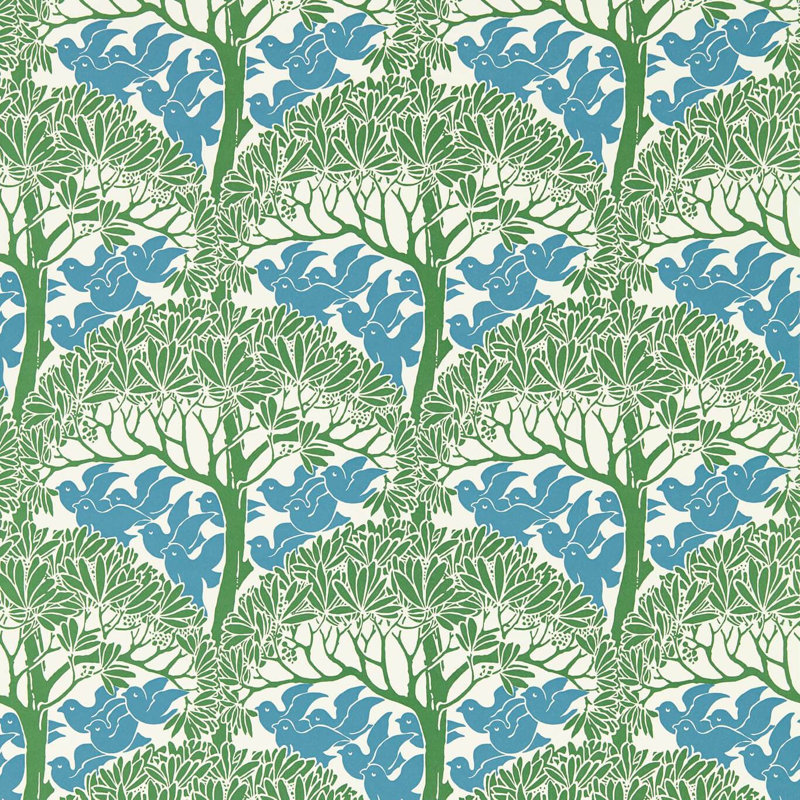 Bedford Park The Savaric Wallpaper, Garden Green