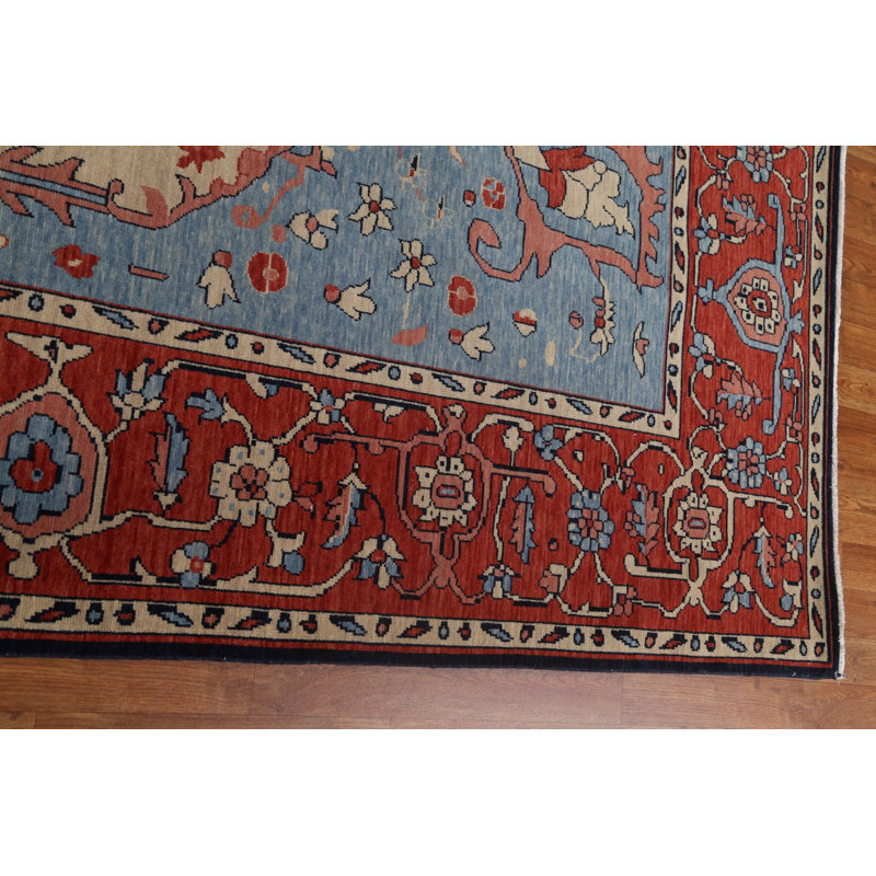 One-of-a-Kind 9'9" X 13' New Age Wool Area Rug in