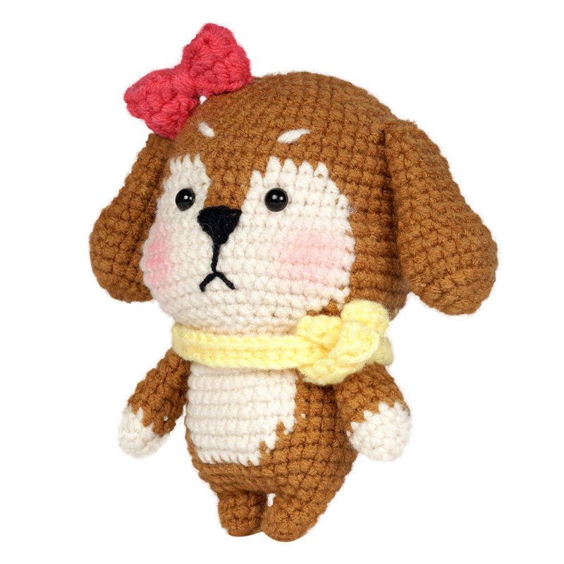 Chien Amigurumi DIY Kit au crochet Wizardi F07N8-M51