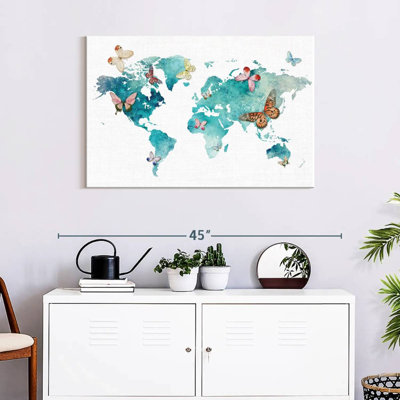 Carte du monde des papillons Aliaz