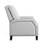 Chaise inclinable à dossier poussoir avec revêtement en chenille, style transitionnel et rembourrage en mousse confortable pour les salons modernes-1042189749