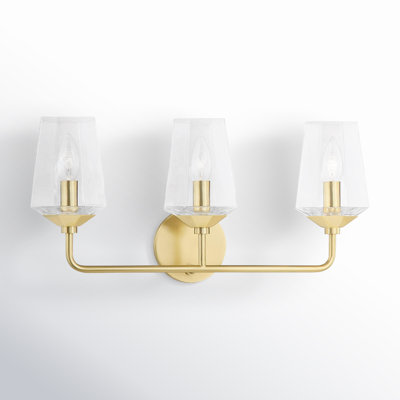 Mauricio 3 Light Transparent Dimmable Vanity Light