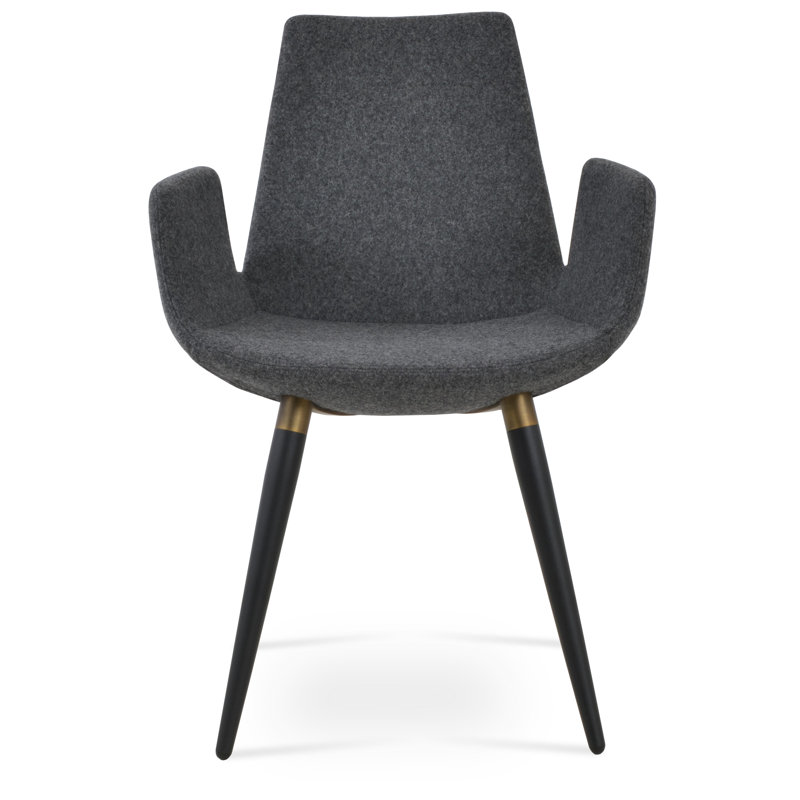 Fauteuil Eiffel, Gris foncé, Noir