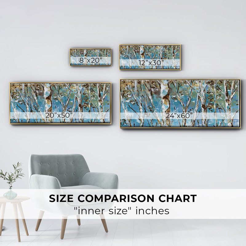 Winter Birch- Framed Canvas
