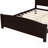 Queen Size Platform Bed, Solid Wood Platform Bed with Support Slats and Strong Structure, No Box Spring Needed, Espresso