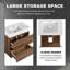 Meuble-lavabo élégant de 30 pouces avec lavabo encastré, portes à fermeture en douceur et deux tiroirs-865722541