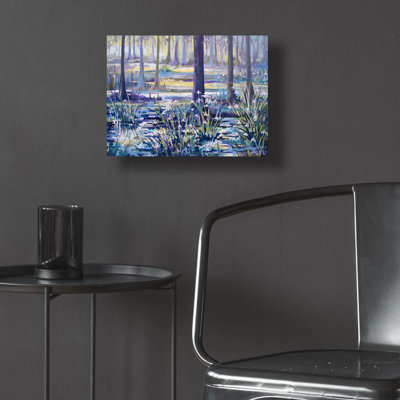  «Blue Bayou Swamp» par ADEL, art mural en verre acrylique, 16 po x 12 po