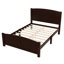 Lit plateforme double, lit plateforme en bois massif avec lattes de soutien et structure solide, aucun sommier nécessaire, espresso-645383497-645383499