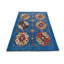 Tapis oriental moderne bleu unique 3 x 5 One-of-a-Kind