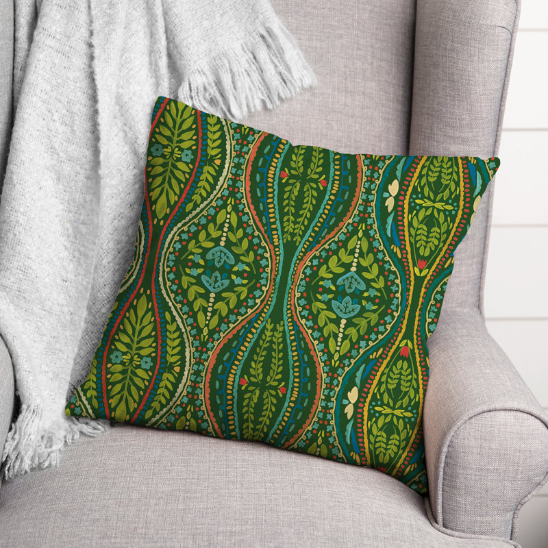 Housse et insert de coussin extérieur Adelman, Vert