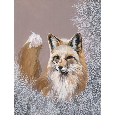 «Fraser The Winter Fox On Canvas» par Michele Norman, reproduction
