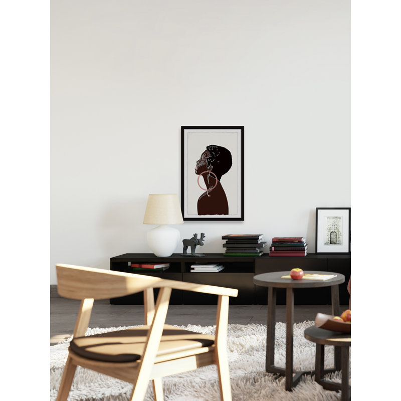 Pink Earrings by Marmont Hill - Single Picture Frame Painting, 61cm H x 41cm W x 3.81cm D