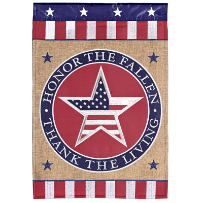 Drapeau de jardin patriotique «The Fallen»