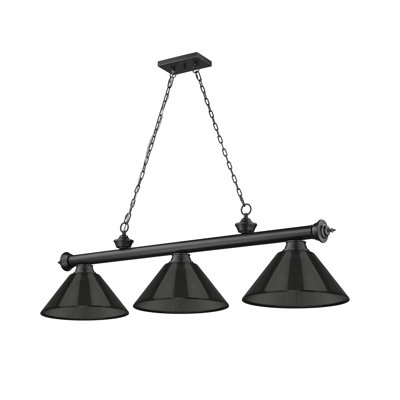 Luminaire suspendu linéaire 3 lumières Annaleisa