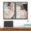 "Grunge Abstract Paint Stroke Effect", impression d'art moderne sur toile, 2 pièces-87607406-87607404-119400605