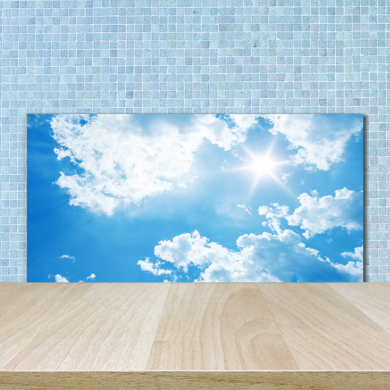 Livius 50cm W x 100cm L Glass Peel and Stick Panel