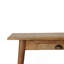 Mini bureau d'écriture de style nordique en bois massif, chêne, 1 tiroir, pieds nordiques, brun clair