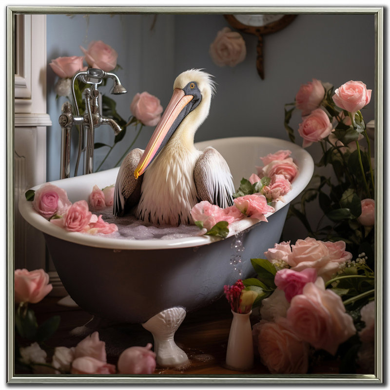 «Bathing Delight I», art mural sur toile